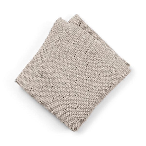 Nuuro – Avi knit wiegendeken – Cobblestone