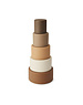 Nuuroo Vanja silicone stacking tower-Brown color mix