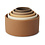 Nuuroo Vanja silicone stacking tower-Brown color mix