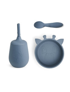 Nuuroo Blue silicone dinner set 3-pack