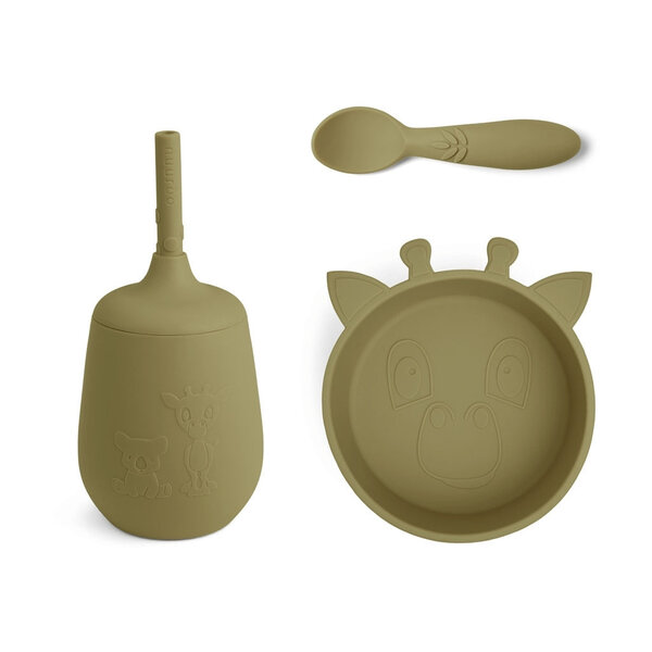Nuuroo Blue silicone dinner set 3-pack