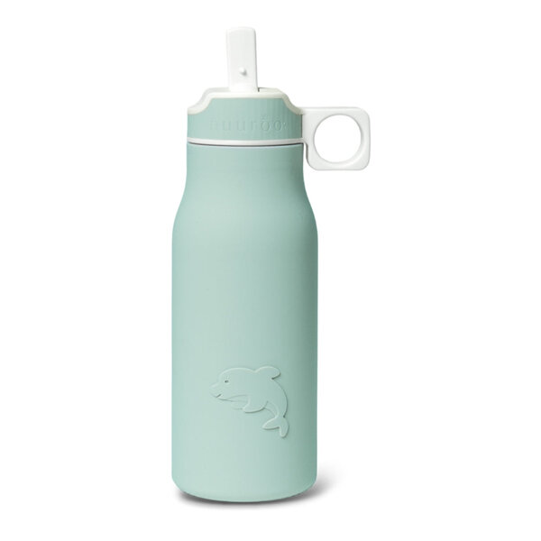 Nuuroo Lau silicone drinking bottle-Desert sage 400 ml