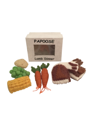 Papoose Toys Felt Food Lamb Dinner