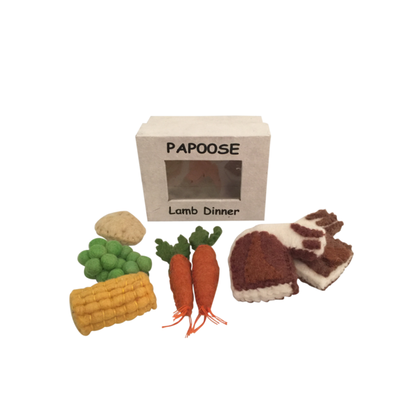 Papoose Toys Felt Food Lamb Dinner