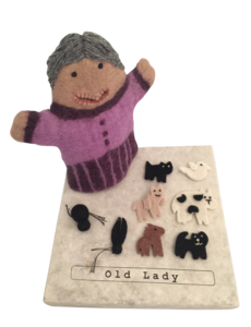 Papoose Toys Story Puppet Old Lady Swallow