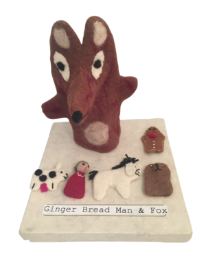 Papoose Toys StoryPuppet GingerbreadmanFox