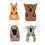 Papoose Toys Australian Animal Finger Puppets/4pc