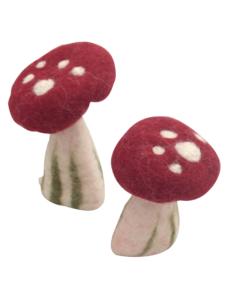 Papoose Toys Mushrooms Large/6pc