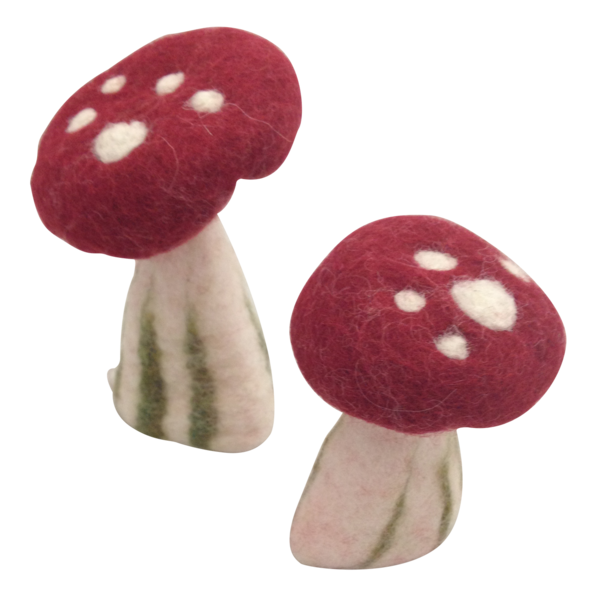 Papoose Toys Mushrooms Large/6pc