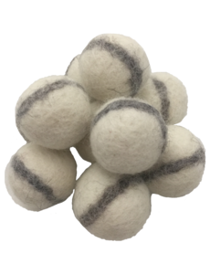 Papoose Toys White Felt Rock Balls 3.5cm/20