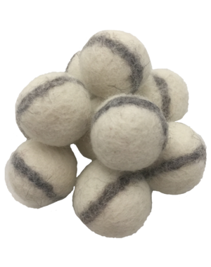 Papoose Toys White Felt Rock Balls 3.5cm/20