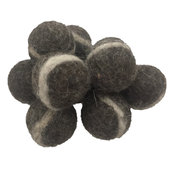Papoose Toys DGrey Felt Rock Balls 3.5cm/20