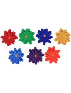 Papoose Toys Rainbow Asters/7pc