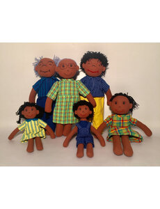 Papoose Toys African Family Ragdolls
