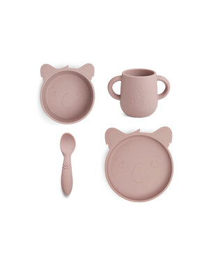 Nuuroo Lykke silicone dinner set 4-pack Koala-Woodrose