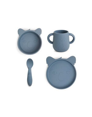 Nuuroo Lykke silicone dinner set 4-pack Koala-Bering Sea