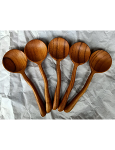 Papoose Toys Teak Moon Spoons/6pc