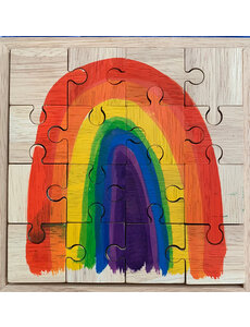 Papoose Toys Bright Rainbow Puzzle/16pc