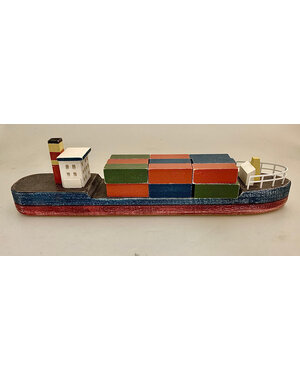 Papoose Toys Container Boat/19pc