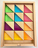 Papoose Toys Wood+Lucite Large Triangles/24