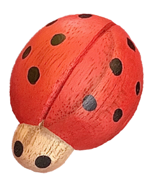 Papoose Toys Red Ladybirds/7pc