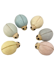 Papoose Toys Pastel Ladybirds/6pc