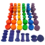 Papoose Toys Mini Rainbow Spools/49pc