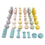 Papoose Toys Mini Pastel Spools/49pc