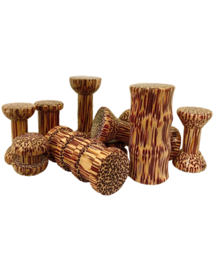 Papoose Toys Mini WW Spool Set Coconut/10pc