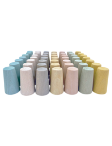 Papoose Toys Mini Pastel Cones/49pc