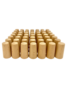 Papoose Toys Mini Natural Cones/49pc