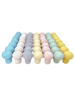 Papoose Toys Mini Pastel Mushroom/49pc