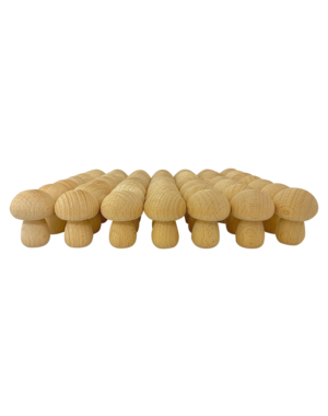 Papoose Toys Mini Natural Mushroom/49pc