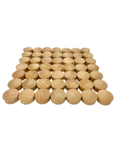 Papoose Toys Mini Natural Convex/49pc