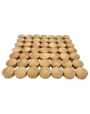 Papoose Toys Mini Natural Convex/49pc