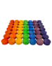 Papoose Toys Mini Rainbow Convex/49pc