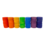 Papoose Toys Mini Rainbow Concave 4cm/49pc