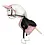 Zadeldekje en Mutsje roze voor Hobby Horse