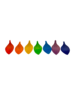 Papoose Toys Mini Rainbow Leaf Bowls/7pc