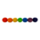 Papoose Toys Mini Rainbow Acorn Balls/7pc