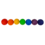 Papoose Toys Mini Rainbow Acorn Balls/7pc