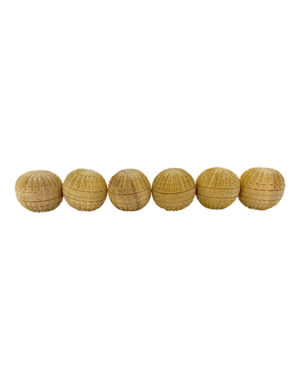 Papoose Toys Mini Natural Acorn Balls/6pc