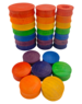 Papoose Toys Mini Rainbow Rounds/28pc