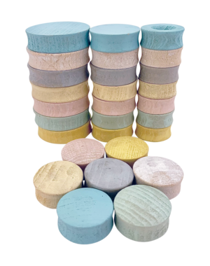 Papoose Toys Mini Pastel Rounds/28pc