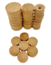 Papoose Toys Mini Natural Rounds/28pc