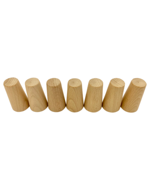 Papoose Toys Mini Natural Cones/7pc