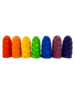 Papoose Toys Mini Rainbow Flower Bud Lr/7pc