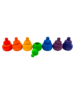 Papoose Toys Mini Rainbow Pot/7pc