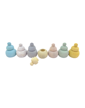 Papoose Toys Mini Pastel Pot/7pc