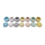 Papoose Toys Mini Pastel Acorn Pots/7pc